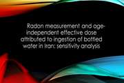 Radon measurement and age-independent effective dose attributed to ingestion of bottled water in Iran: sensitivity analysis